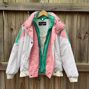 Vintage Fera Colorblock Ski Jacket Retro 80s 90s